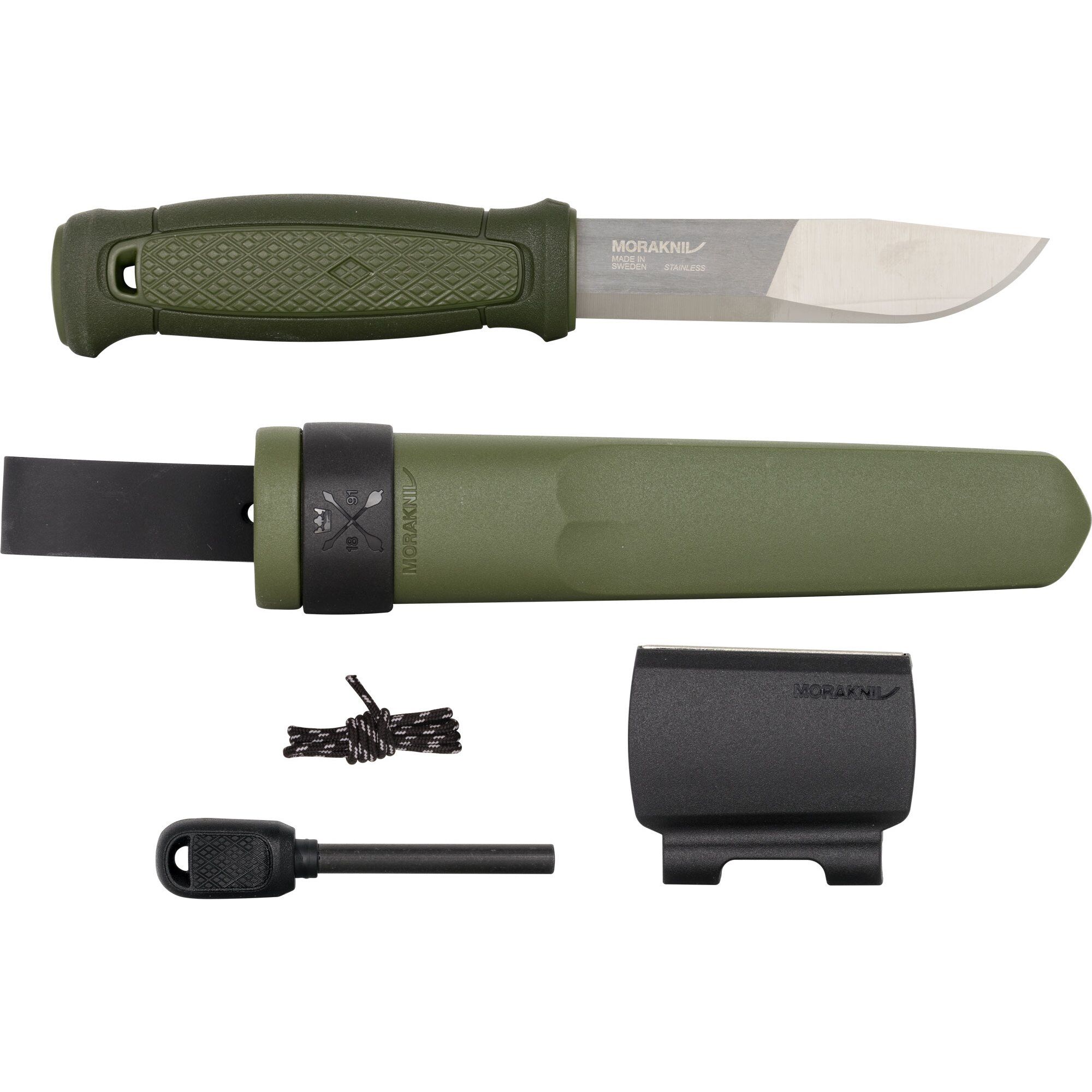 Morakniv Kansbol med Survival Kit (S), grøn
