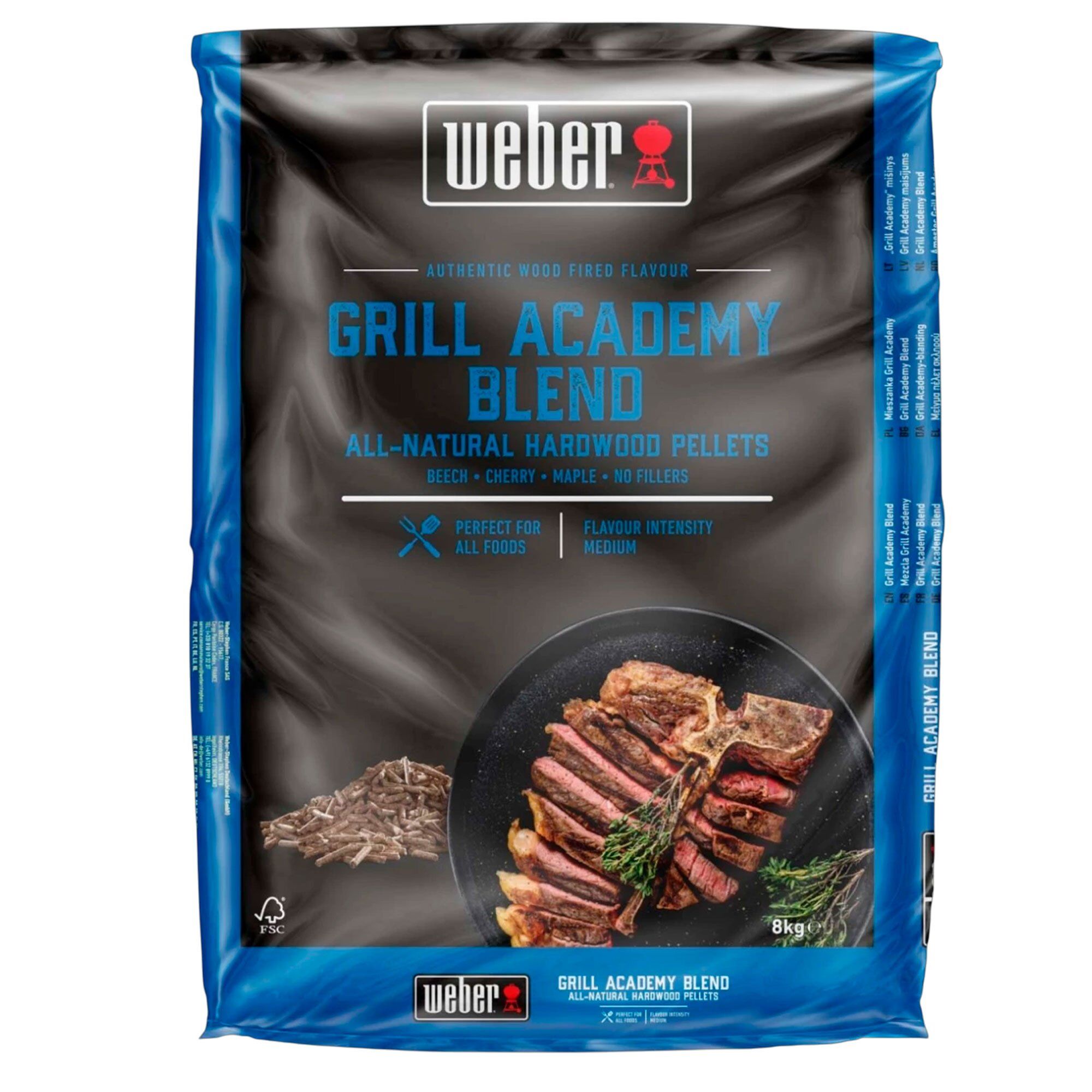Weber Træpiller  -  Universal 8 kg