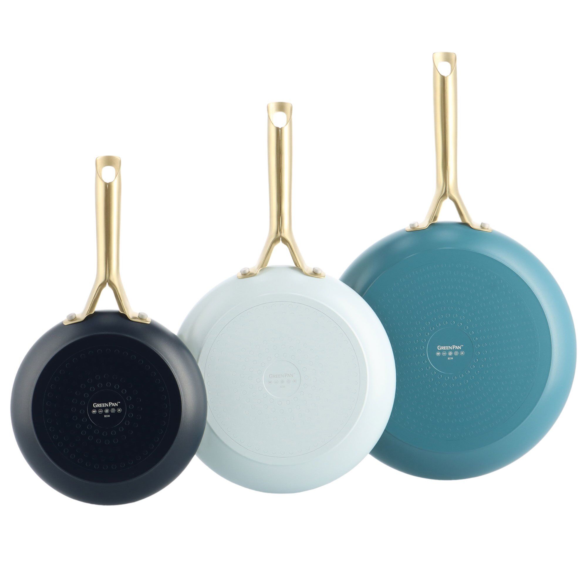 Greenpan Shades stegepandesæt 3 dele, oxford blue/light blue/tapestry