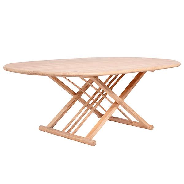 Haslev Safari sofabord i eg - 120x80 cm. : Erling Christensen Møbler