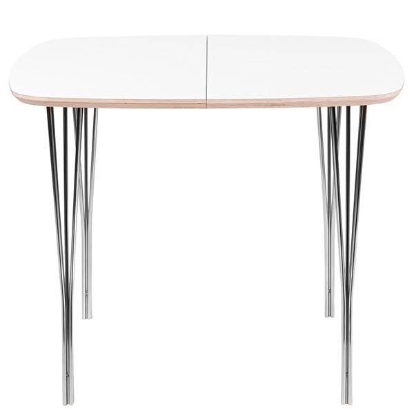 Haslev Symphony 84 spisebord - laminat/splitben - 105 x 105 cm.  : Erling Christensen Møbler
