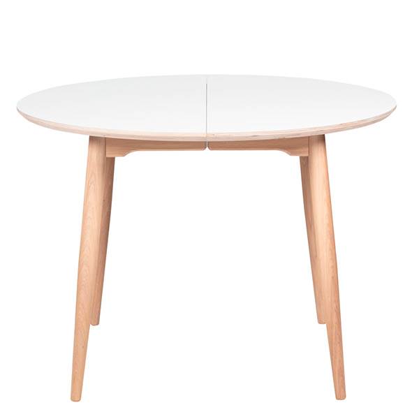Haslev Symphony 92 rundt spisebord - laminat/træstel - Ø120 cm. : Erling Christensen Møbler