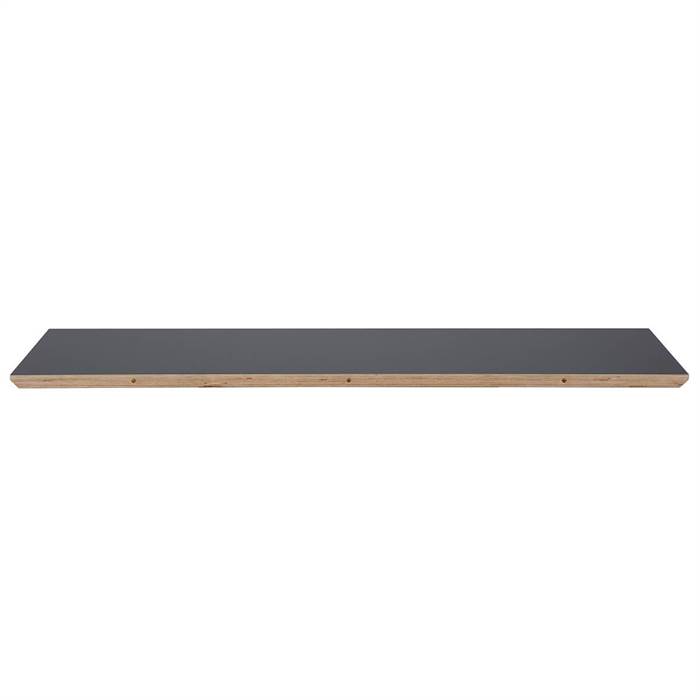 Haslev Symphony tillægsplade - grafit laminat - 105x48 cm.  : Erling Christensen Møbler
