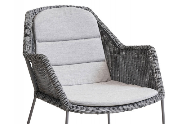 Cane-line Hynde til Breeze Stol m/armlæn - Light Grey Natté