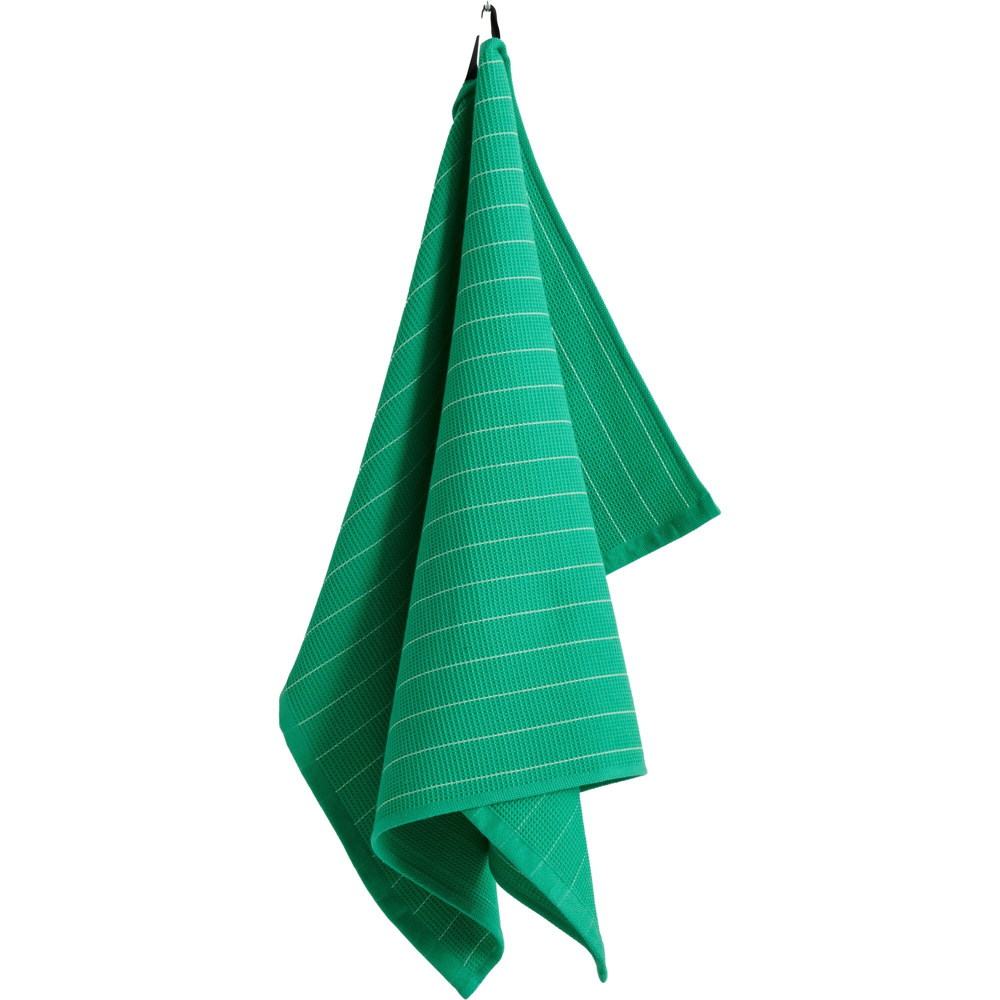 Hay Canteen viskestykke, green pinstripe