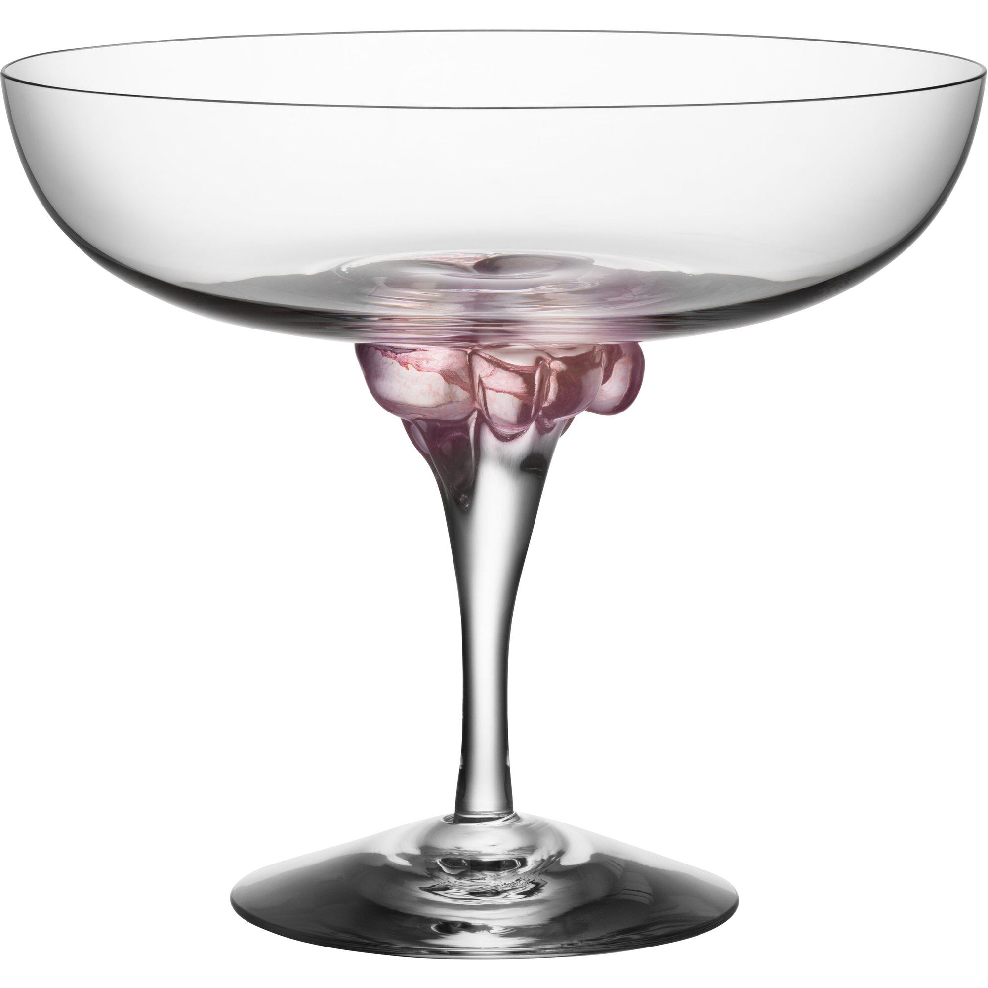 Kosta boda Sugar Dandy Coupe Glas 32 cl. Rosa