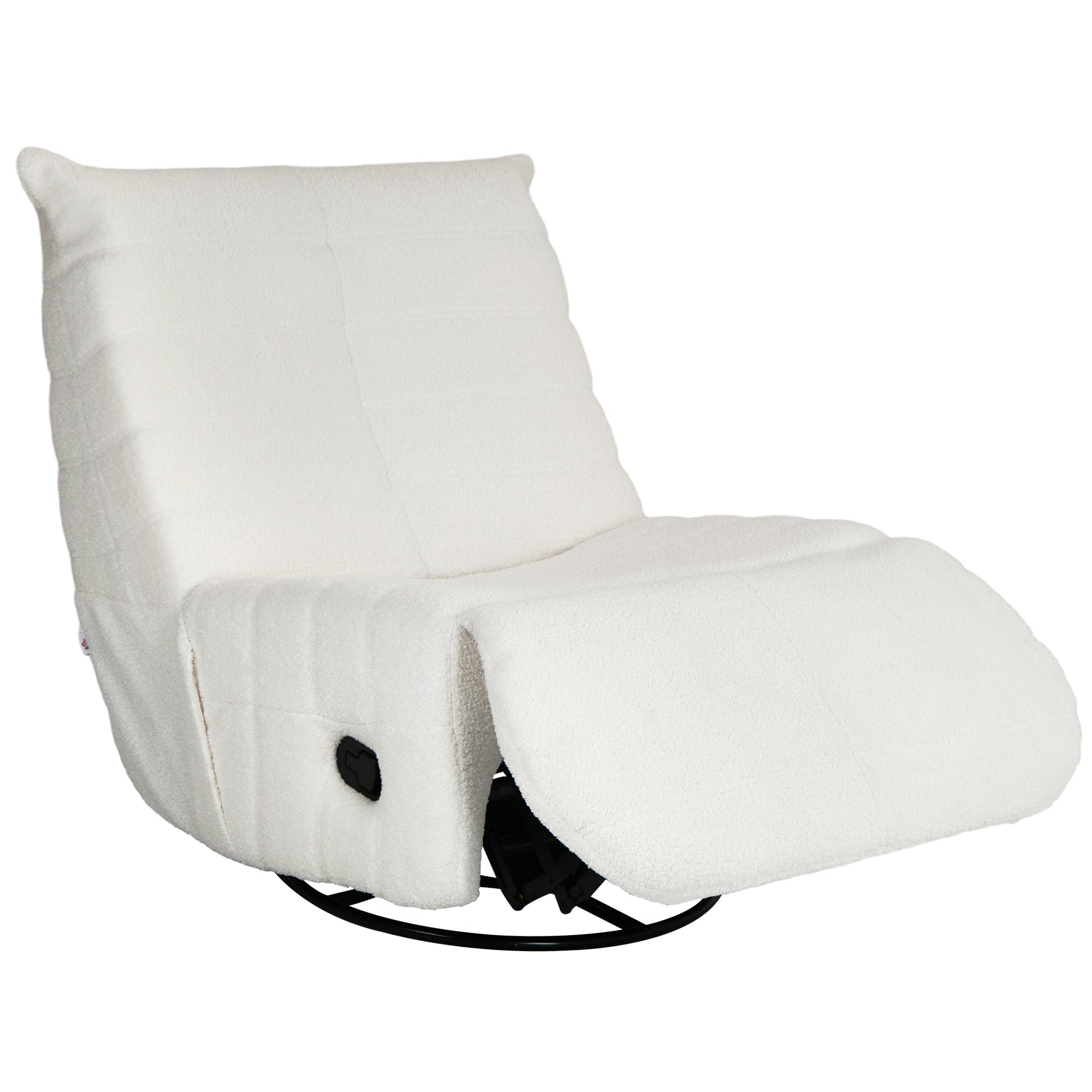 Sækkestol, justerbar, lasteevne op til 150 kg, 84 x 104 x 87 cm, cremefarvet