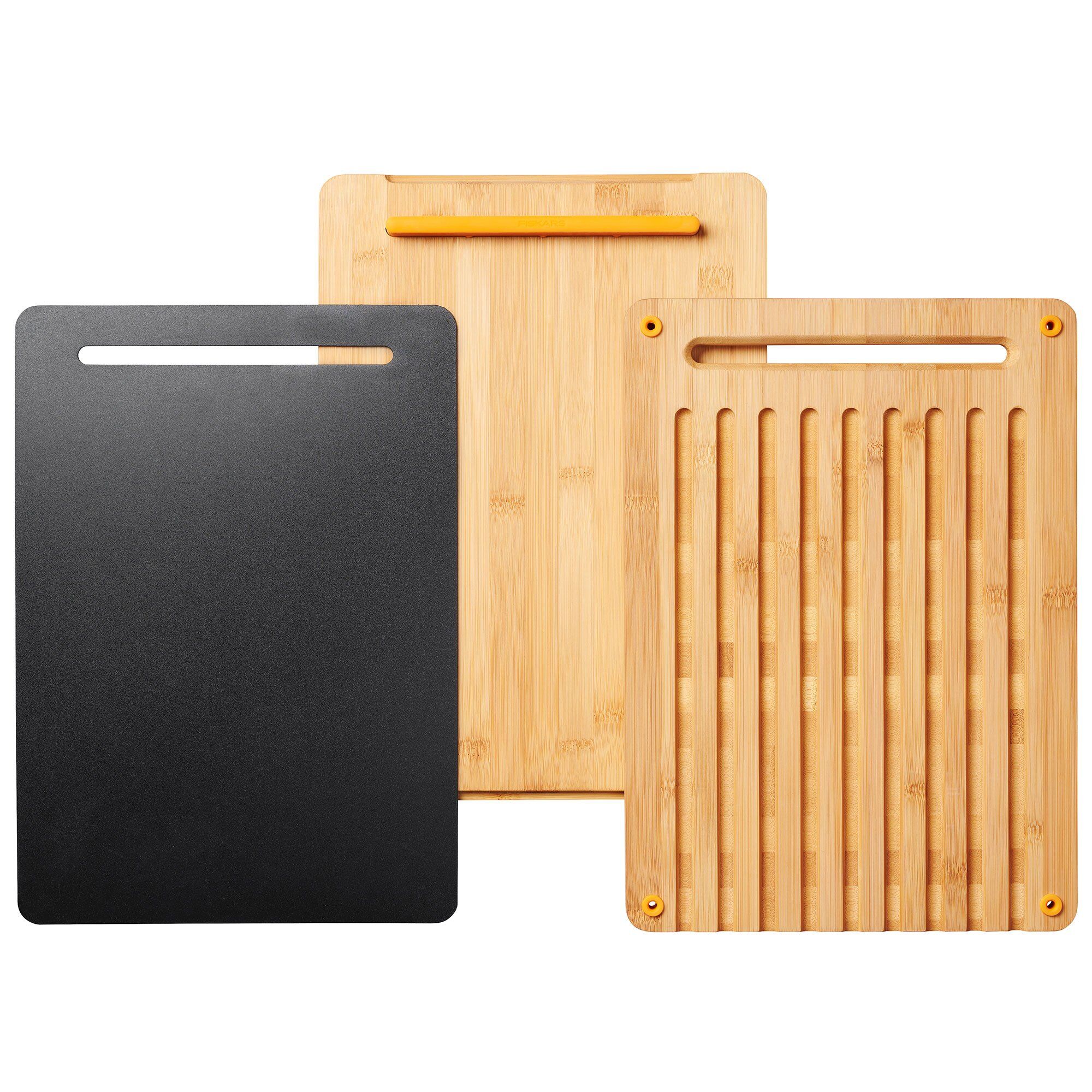 Fiskars Skærebræt Functional Form 3-Dele Bambus