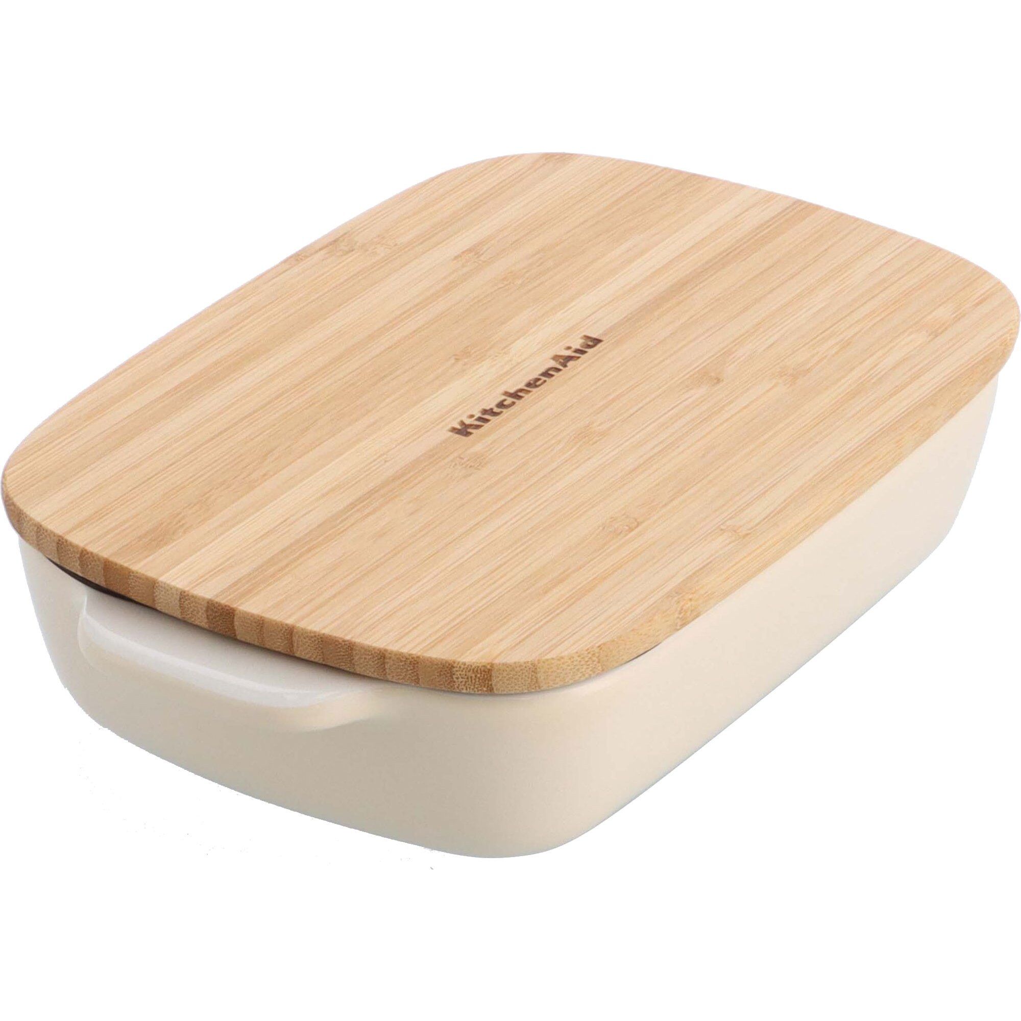 Kitchenaid Ovnform med låg 26 x 15,5 x 6,5 cm, creme