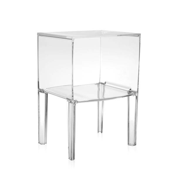 Kartell Ghost Buster lille sidebord - krystal  : Erling Christensen Møbler