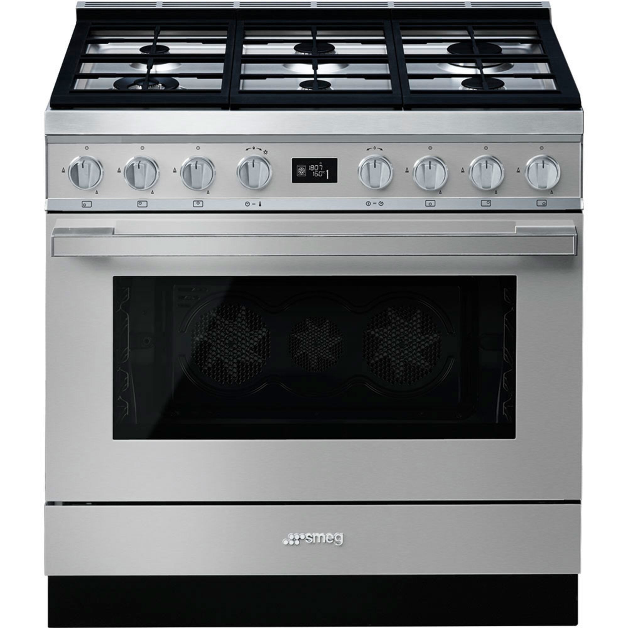 Smeg CPF9GPX Portofino gaskomfur, rustfrit stål