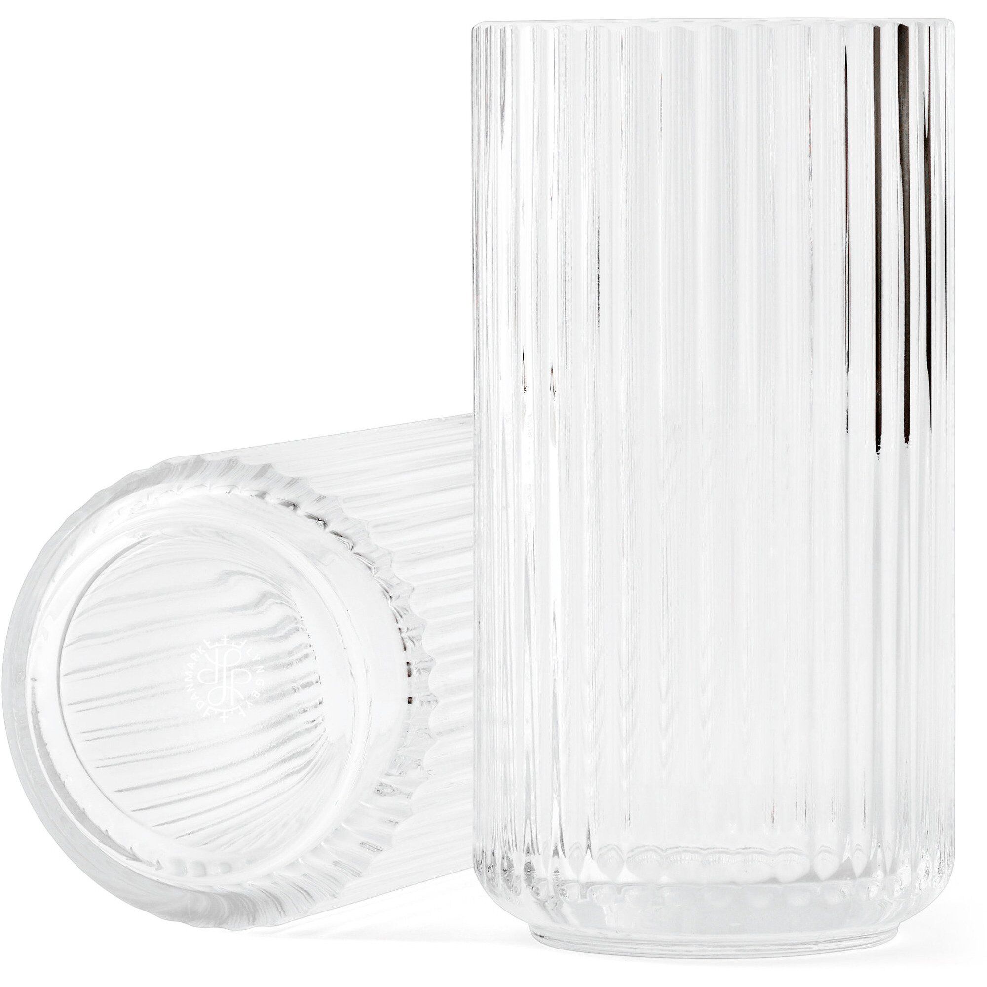 Lyngby porcelæn Lyngbyvasen 20 cm., glas - klar