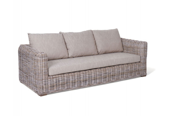 Kubu Sofa - Naturrattan - 3 pers.