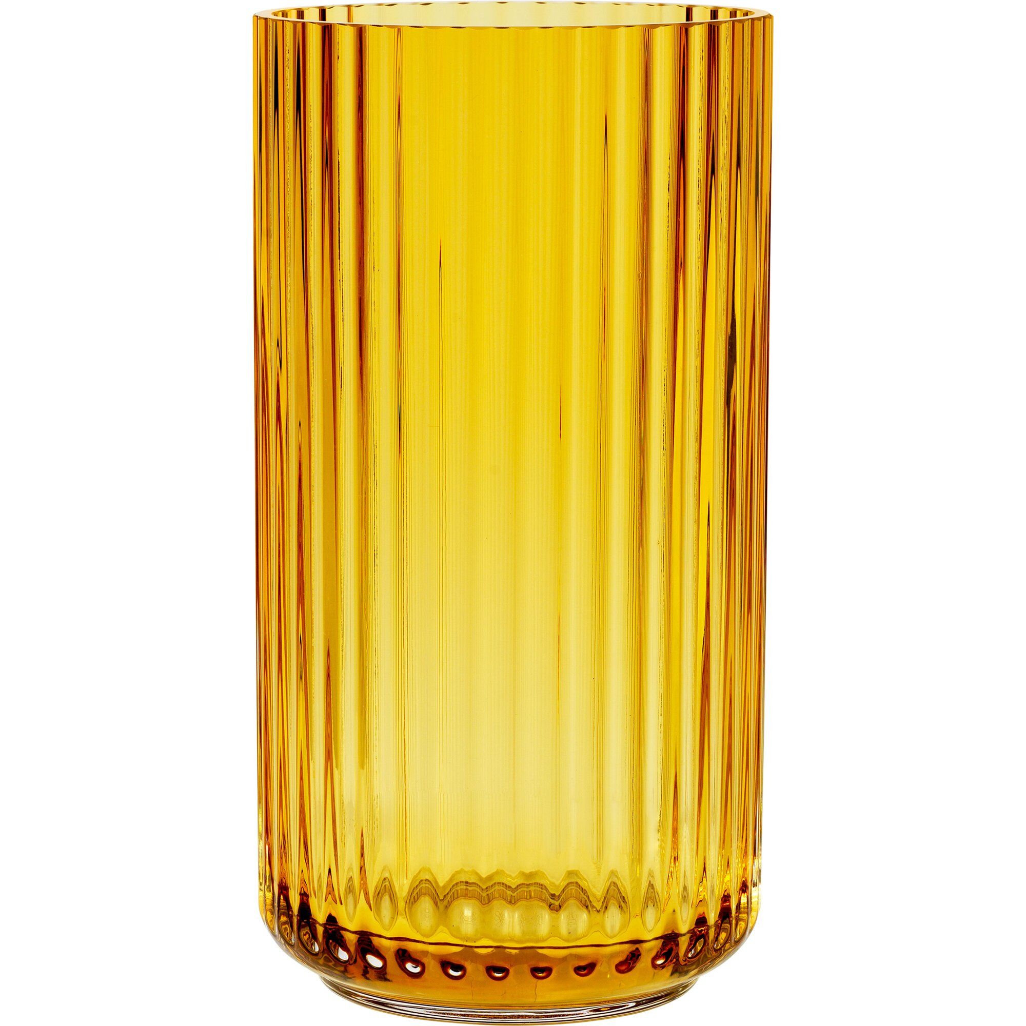 Lyngby porcelæn Lyngbyvasen 20 cm., glas - amber