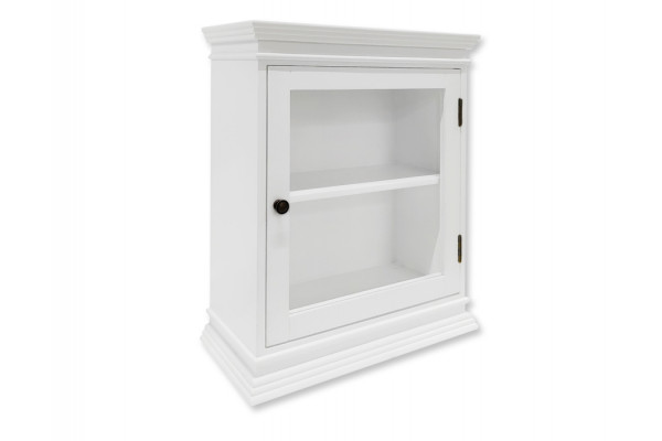 Langeland Væghængt Vitrineskab - 60x50x22,5 cm Hvid