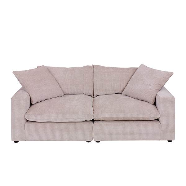 Erling Christensen Møbler Lazy 2 pers. modulsofa - beige fløjl : Erling Christensen Møbler  : Erling Christensen Møbler
