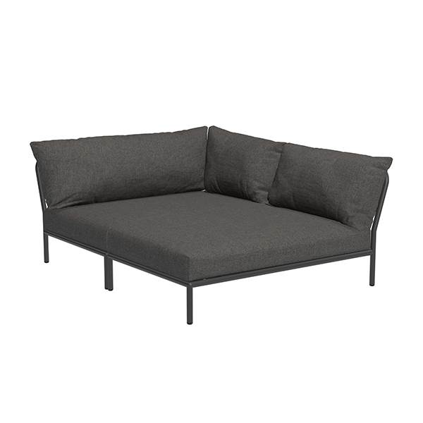 HOUE Level/2 cozy corner højrevendt - Dark grey basic  : Erling Christensen Møbler