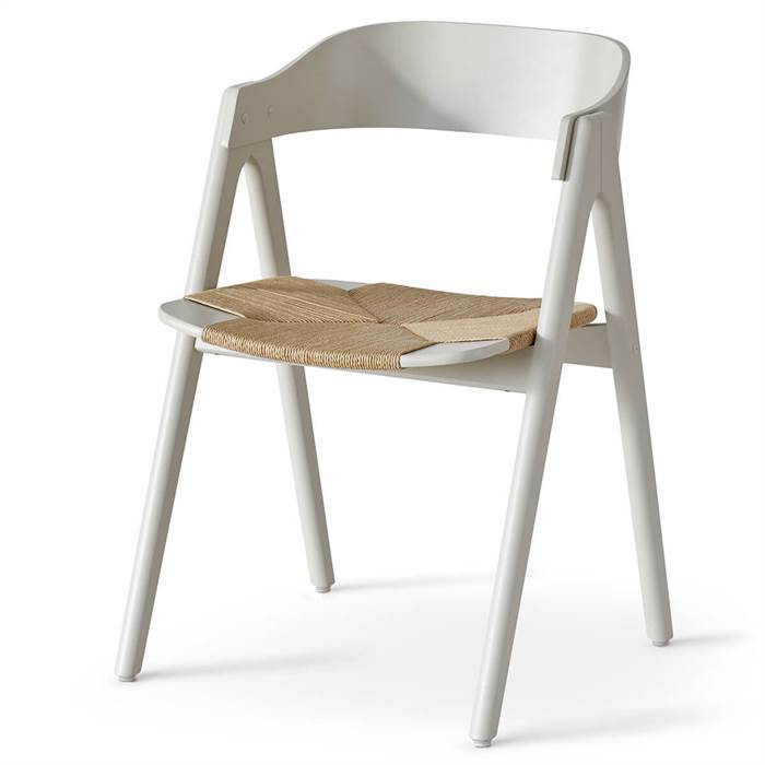 Findahl by Hammel Mette spisebordsstol - Beige bøg med fletsæde  : Erling Christensen Møbler