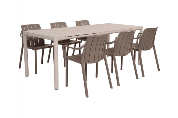 Nardi Tevere Tiberina Havemøbelsæt 211 - Sand/Latte