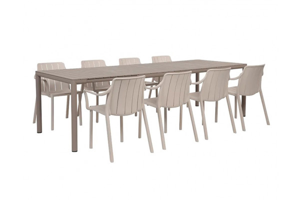 Nardi Tevere Tiberina Havemøbelsæt 275 - Latte/Sand