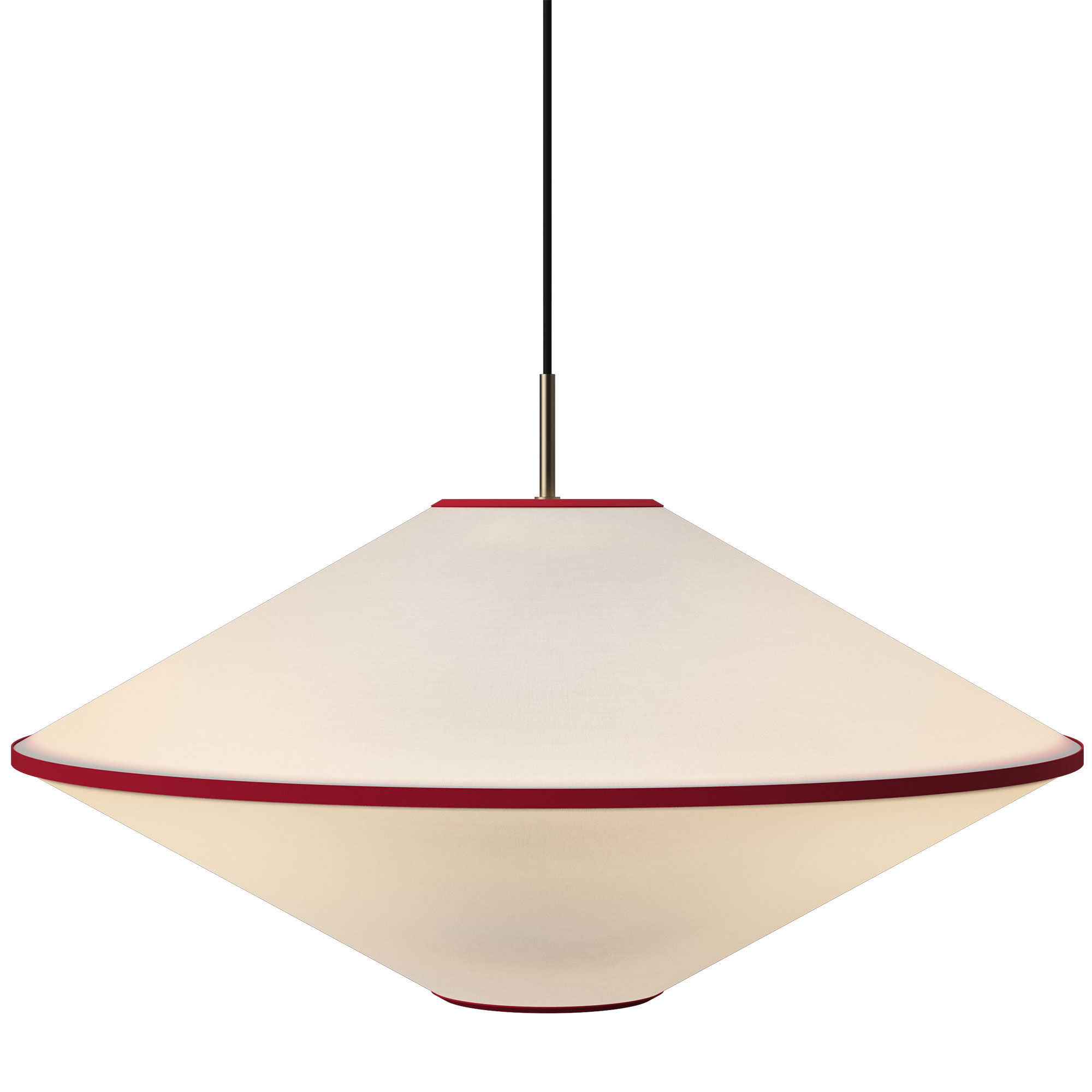 Edgeform Tafta Pendel Ø65 cm, rød/offwhite