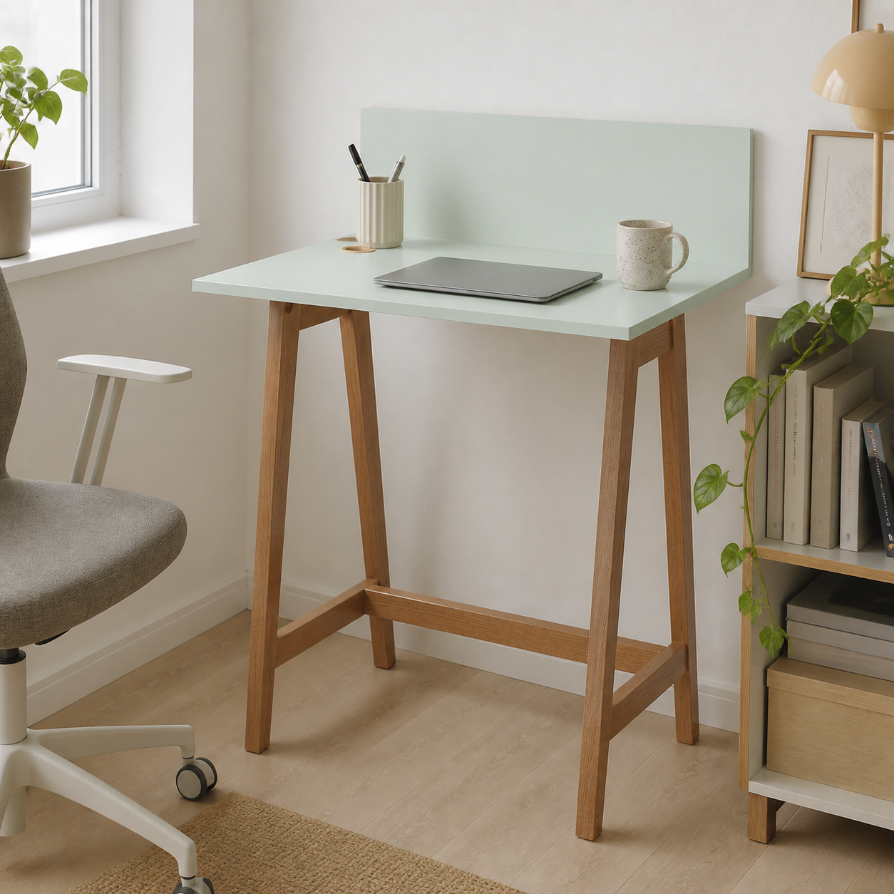 LUKA skrivebord 65 cm, mintgrøn