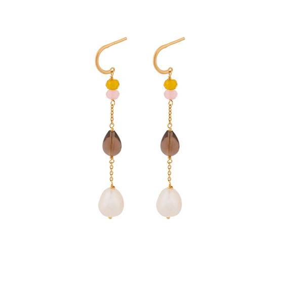 Pernille Corydon Lagoon shade earrings - forgyldt  : Erling Christensen Møbler