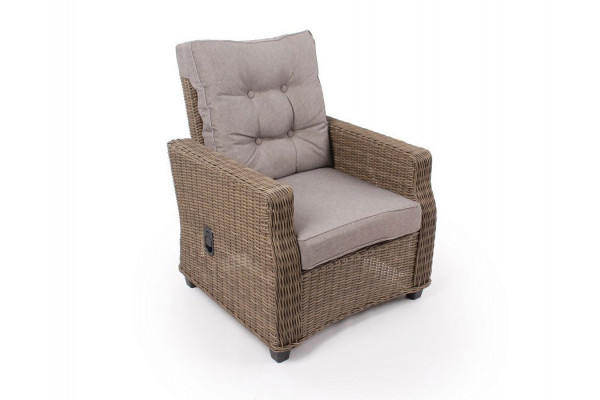 Rio Dusty Loungestol m/trinløs ryg - m/vandafv. hynder
