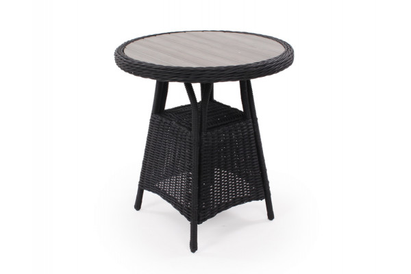 Rio Sort Cafebord - Ø 70 cm
