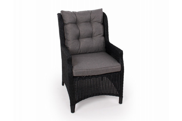 Rio Sort Loungestol - m/vandafv. hynder