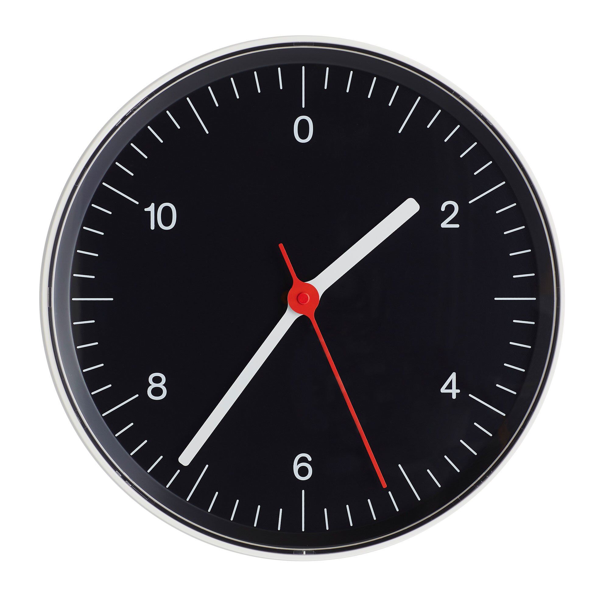 Hay Wall Clock, sort, Ø26,5