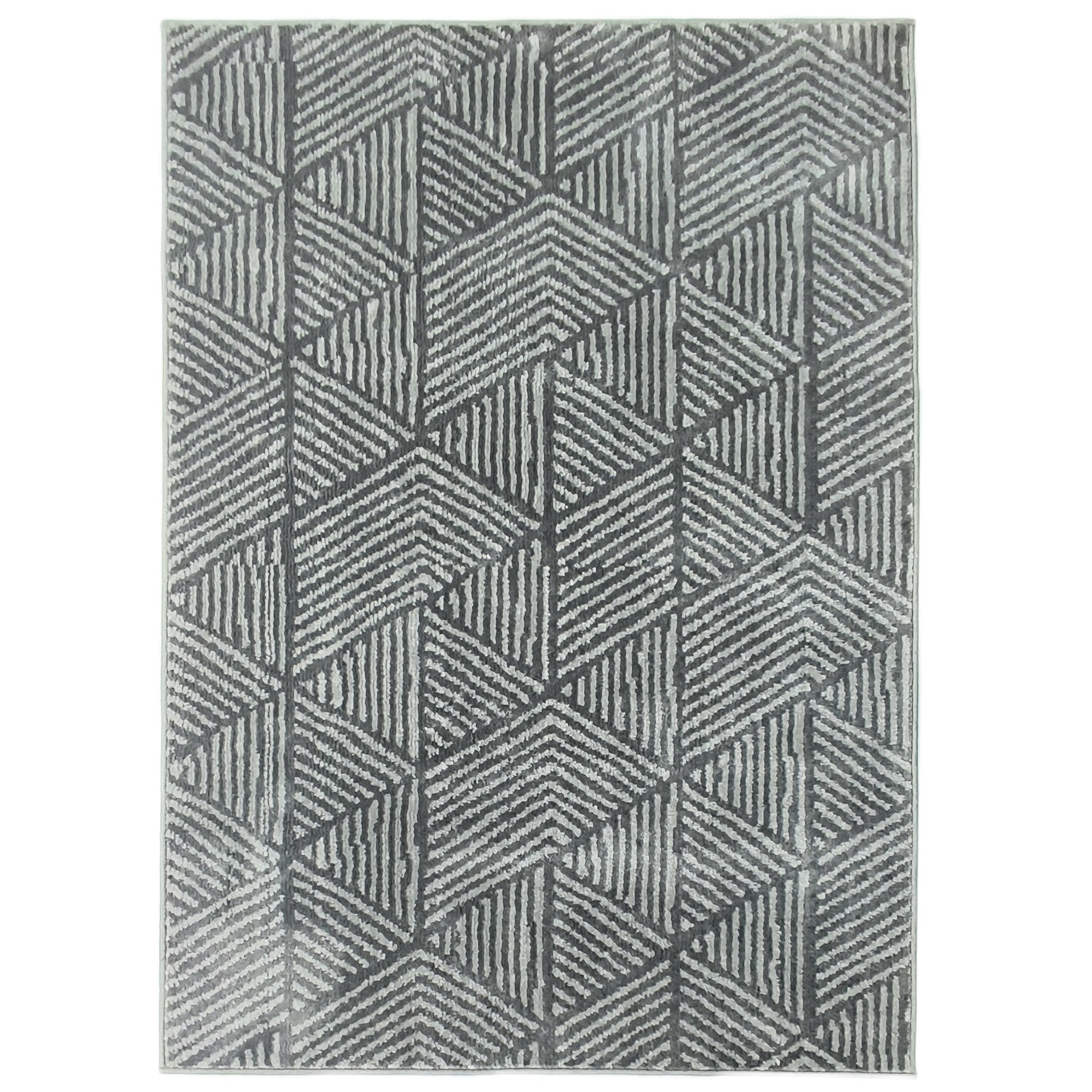 Tæppe stue tæppe i moderne stil, vaskbart tæppe 150 x 80 cm mørkegrå
