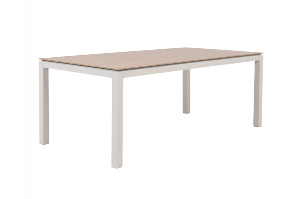 Selma Havebord - Silicate - 100x200 cm - Gråhvid