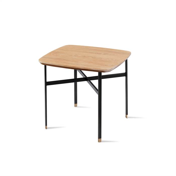 Skovby SM240 / SM260 sofabord - 54 x 54 cm - Massiv olieret bordplade  : Erling Christensen Møbler