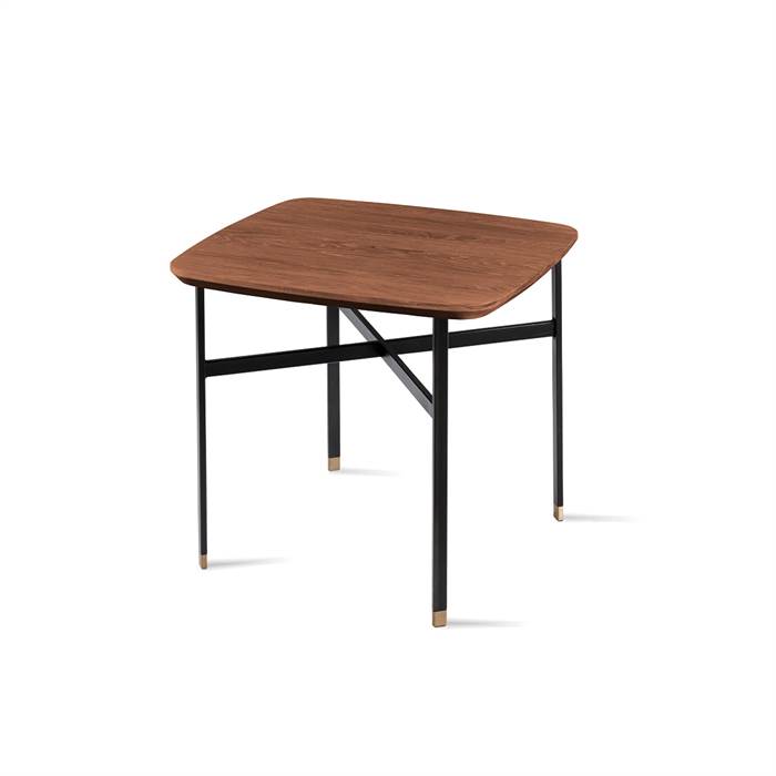 Skovby SM240 / SM260 sofabord - 54 x 54 cm - Naturolieret valnød  : Erling Christensen Møbler