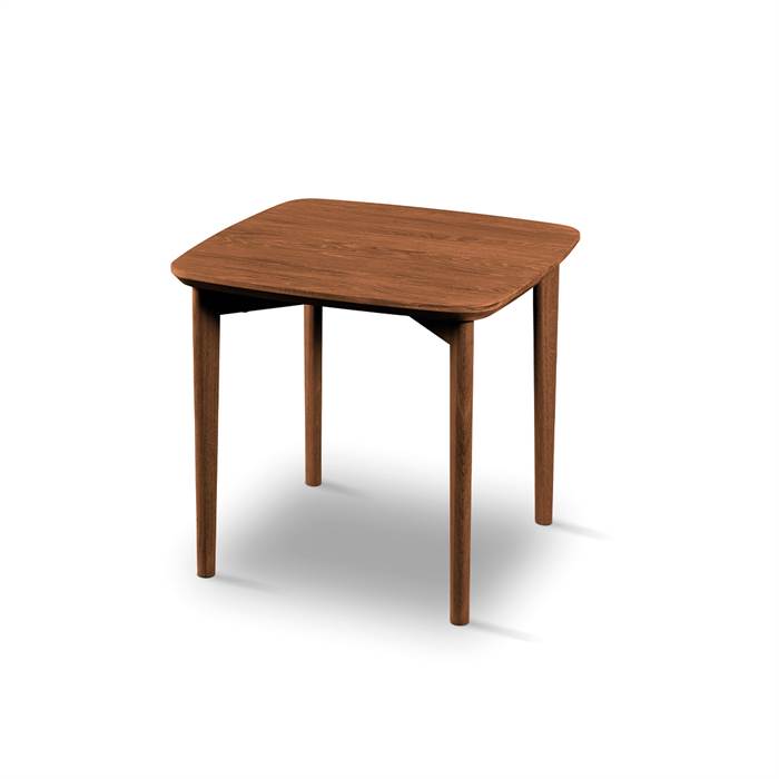 Skovby SM240 / SM264 sofabord - 54 x 54 cm - Bordplade i naturolieret valnød  : Erling Christensen Møbler