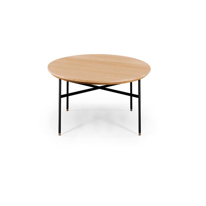 Skovby SM241 / SM260 sofabord - Ø 59,5 cm - Bordplade: Massiv olieret eg  : Erling Christensen Møbler