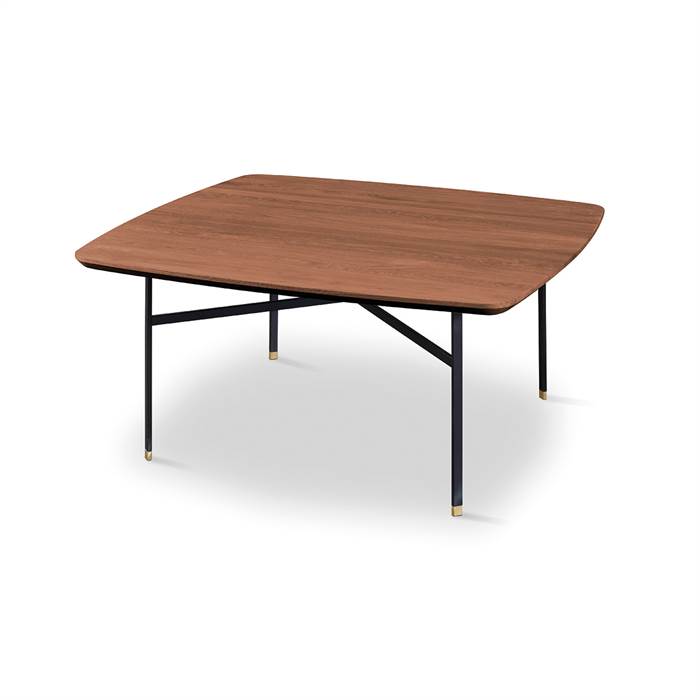 Skovby SM242 / SM262S sofabord - 99 x 99 cm - Bordplade: Naturolieret valnød  : Erling Christensen Møbler