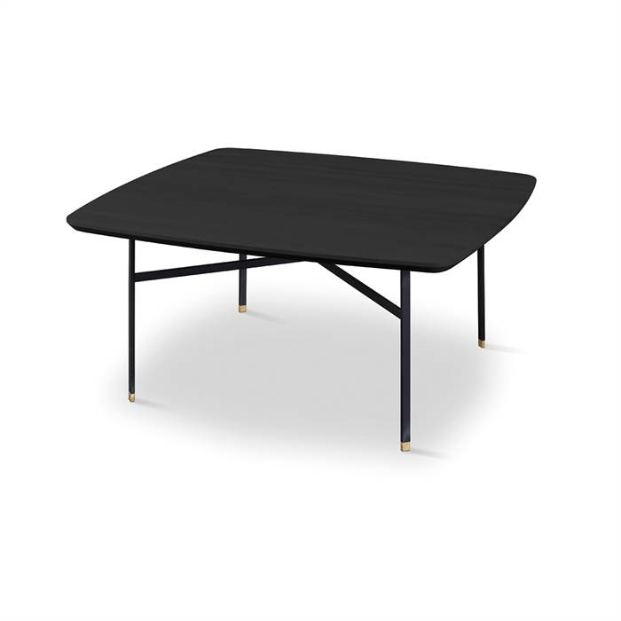 Skovby SM242 / SM262S sofabord - 99 x 99 cm - Bordplade: Sortlakeret eg  : Erling Christensen Møbler