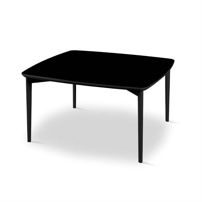 Skovby SM242 / SM265 sofabord - 99 x 99 cm - Bordplade: Sort nano-laminat  : Erling Christensen Møbler