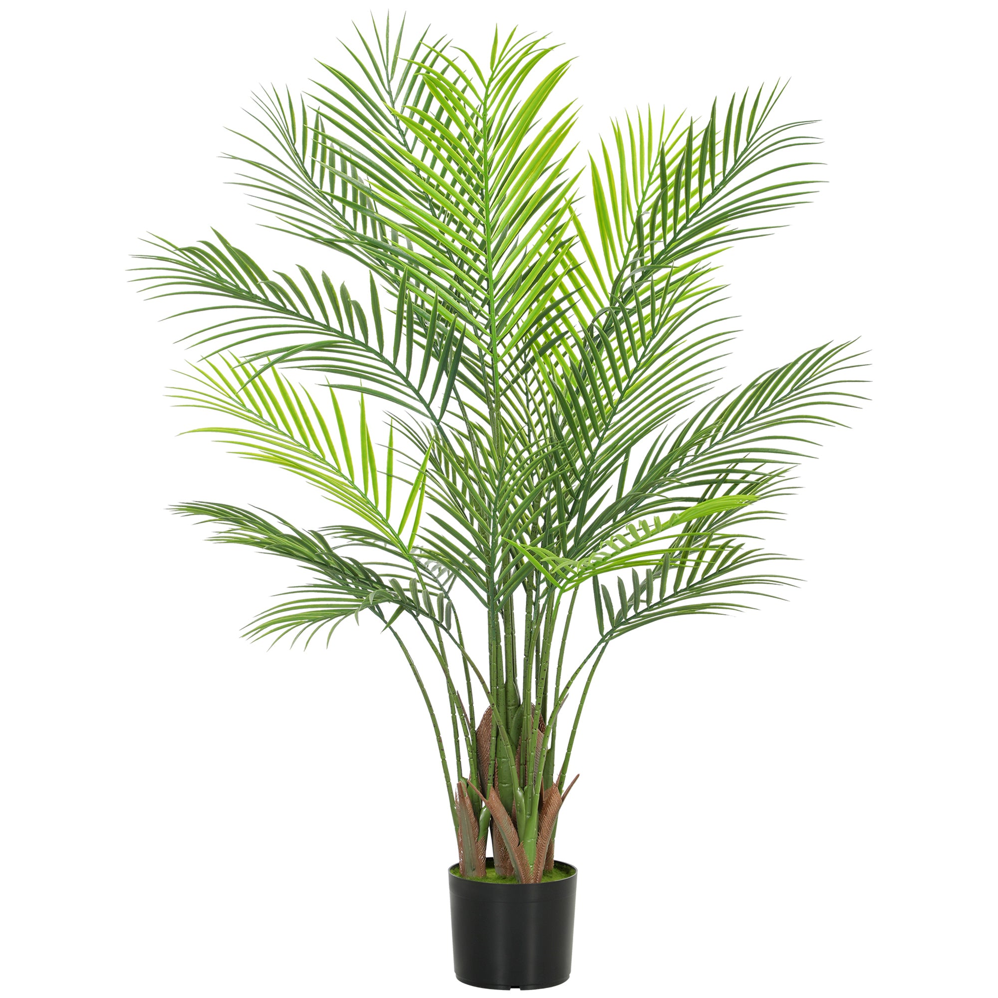 Kunstig palme stor 120cm kunstig plante, plastik kunstige planter i potte til stue kontor