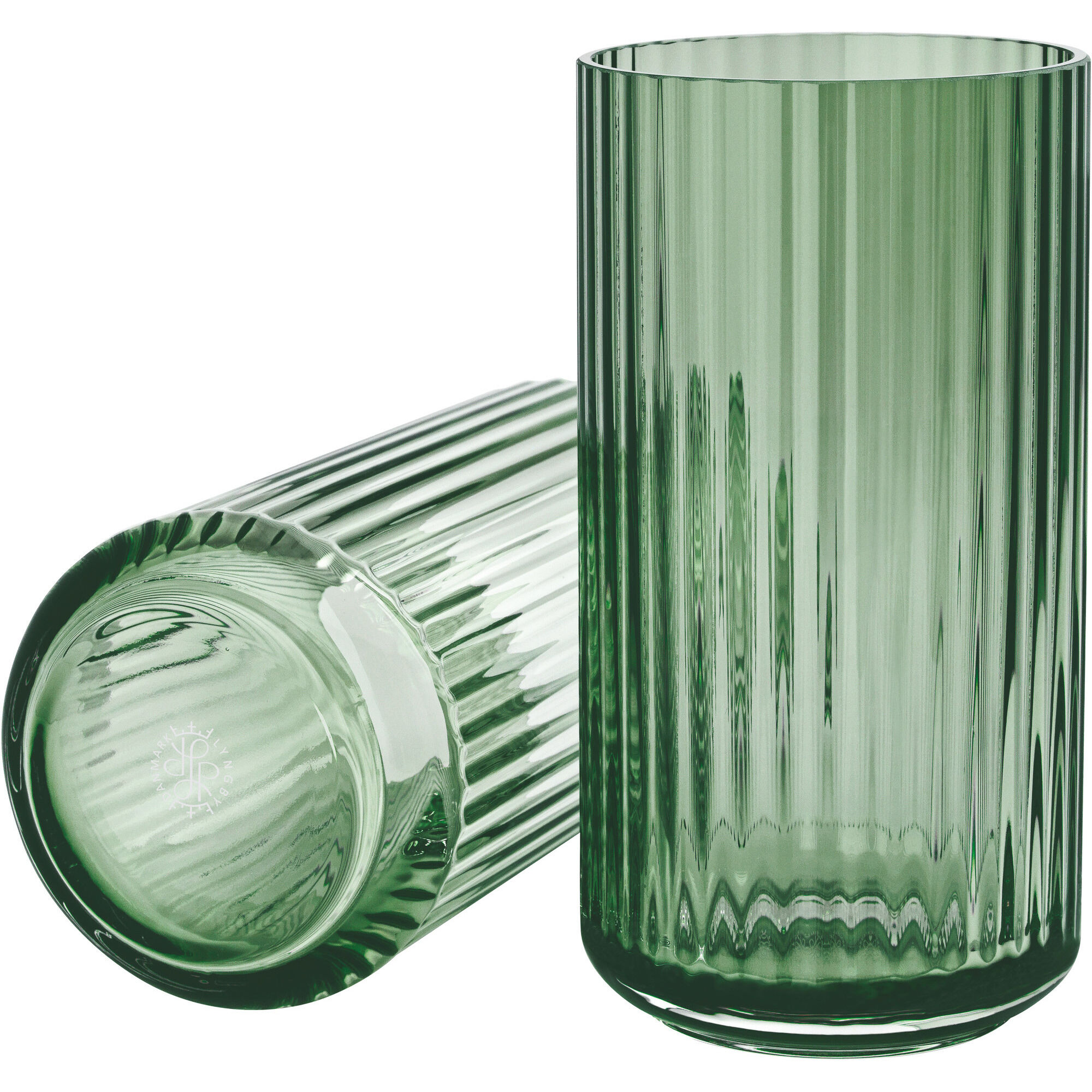 Lyngby porcelæn Lyngbyvasen 20 cm., glas - copenhagen green