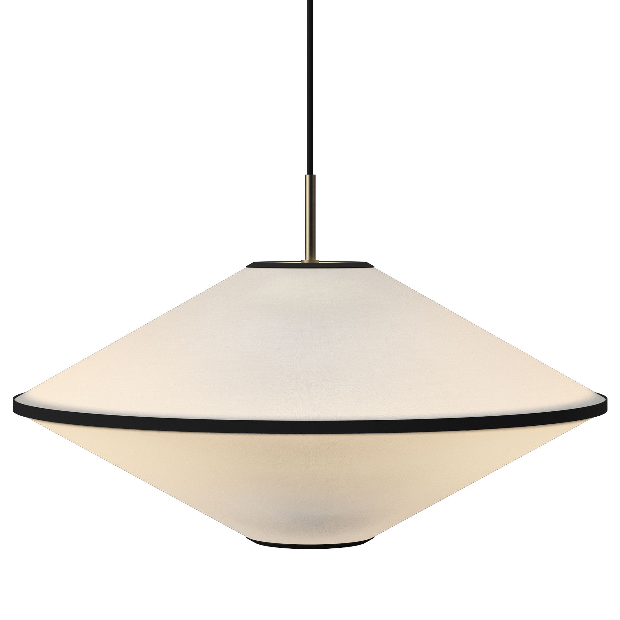 Edgeform Tafta Pendel 52 cm, sort/offwhite
