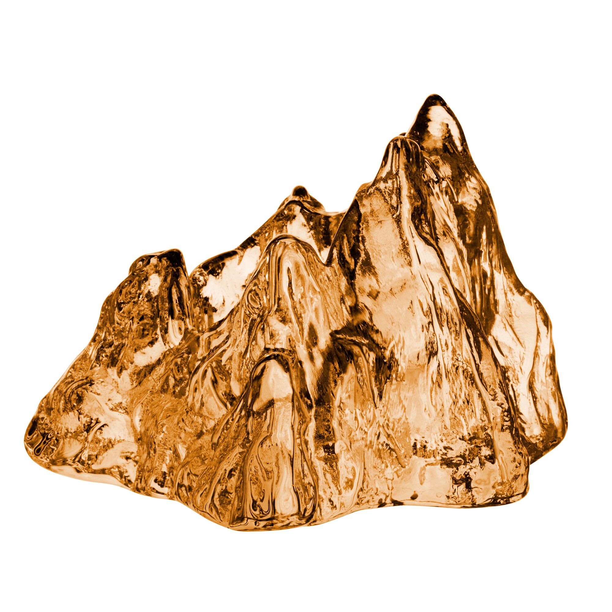 Kosta boda The Rock lanterne 9 cm, rav