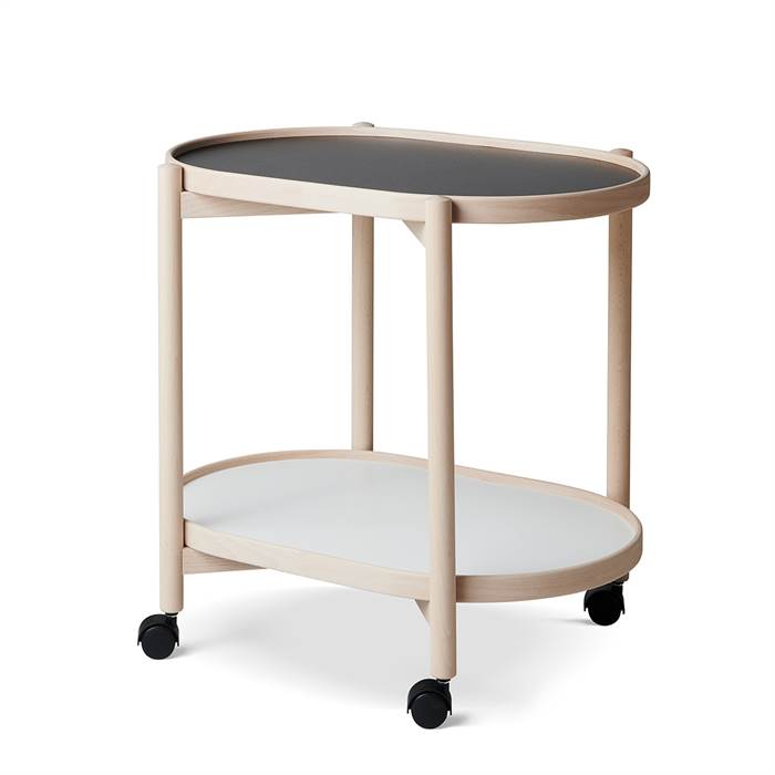 Thomsen Furniture James oval bakkebord - bøg/melamin - 40 x 60 cm  : Erling Christensen Møbler