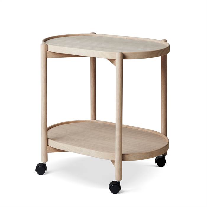 Thomsen Furniture James oval bakkebord - eg / eg - 40 x 60 cm  : Erling Christensen Møbler