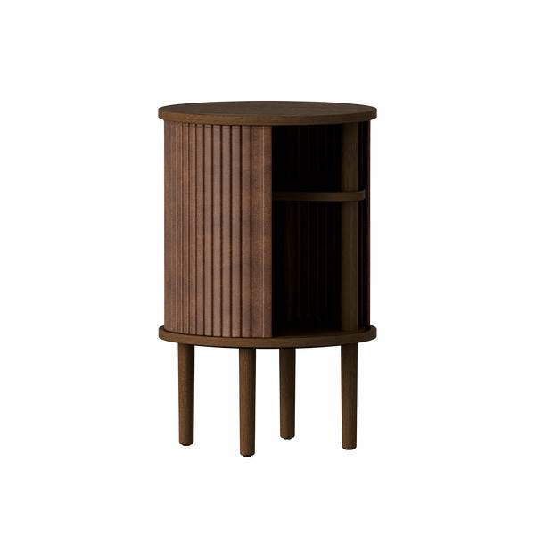 Umage Audacious sidebord - Mørk eg - Hazelnut kunstlæder  : Erling Christensen Møbler