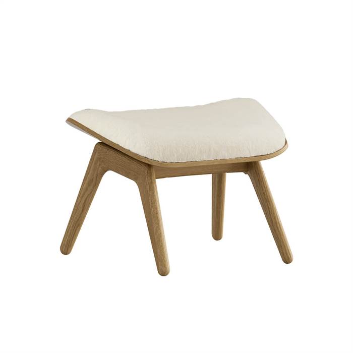 Umage The Reader Ottoman - Teddy white - Lys eg  : Erling Christensen Møbler