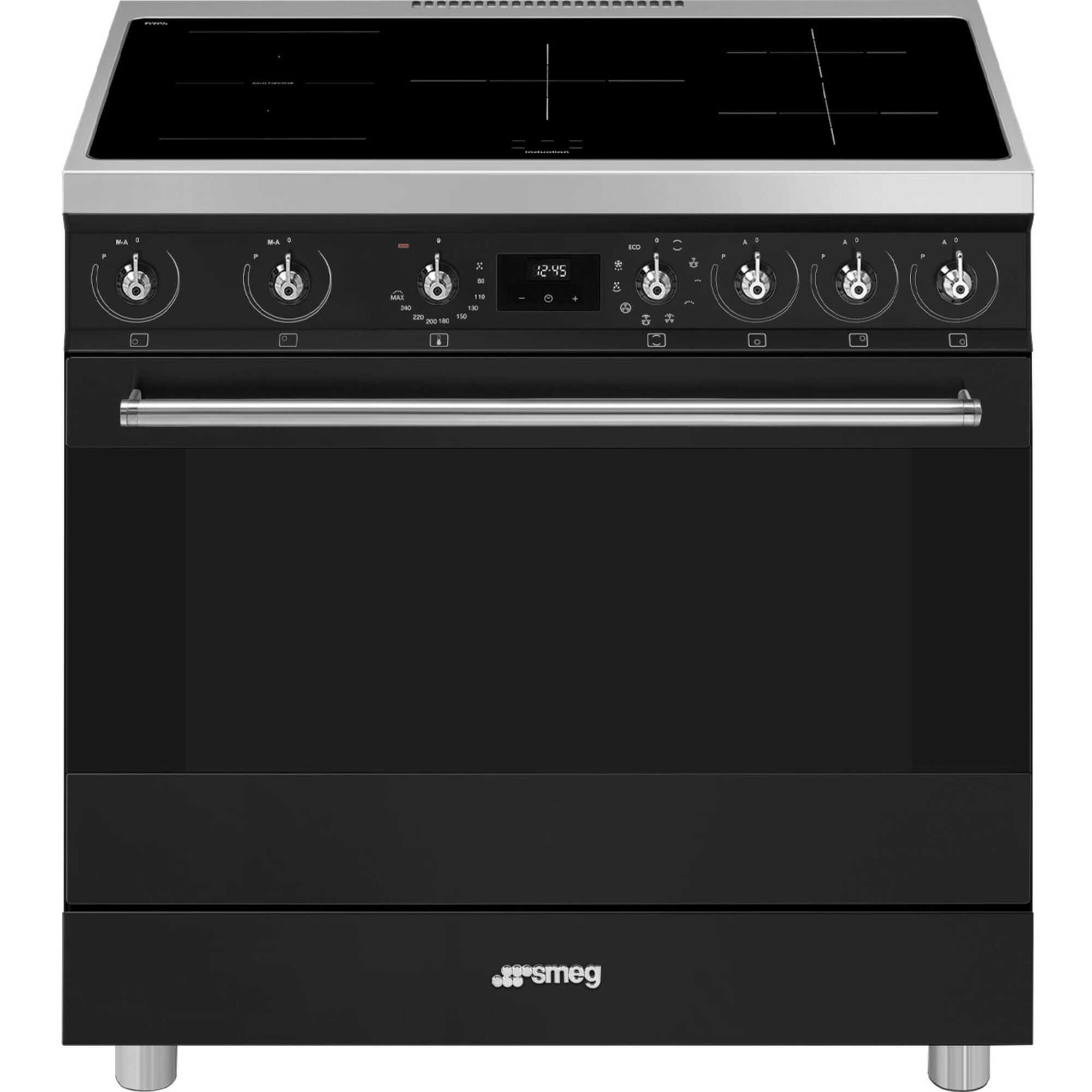 Smeg C9IMMB2 Classic Induktionskomfur 90 cm, sort