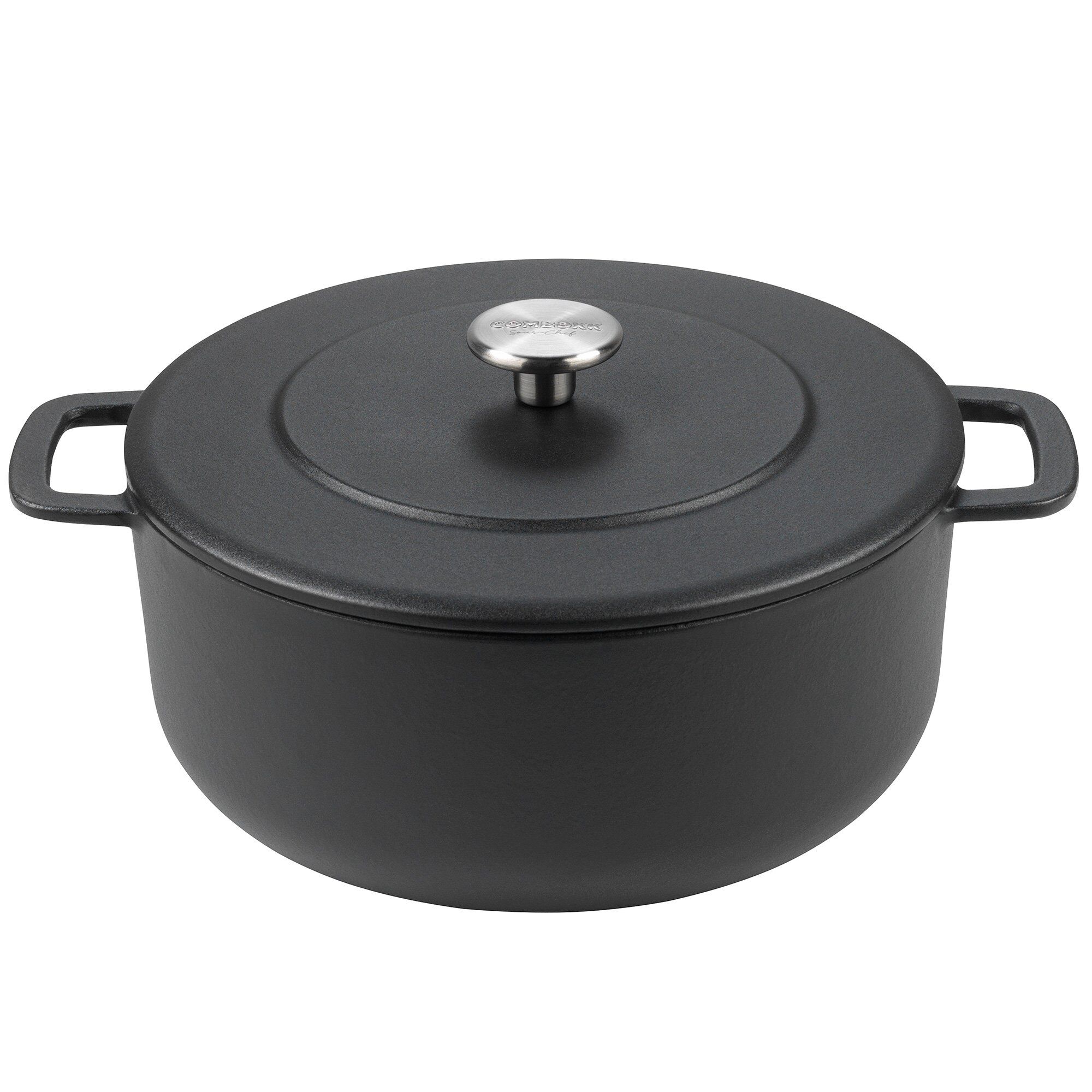 Combekk Støbejernsgryde emaljeret, 24 cm. sort